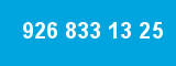 926 833 13 25